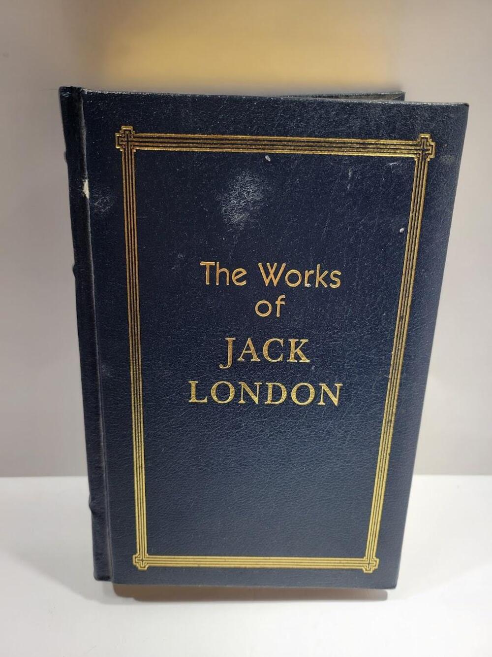 Vintage The Works Of Jack London Jack London Longmeadow Blue Faux Leather HC USA